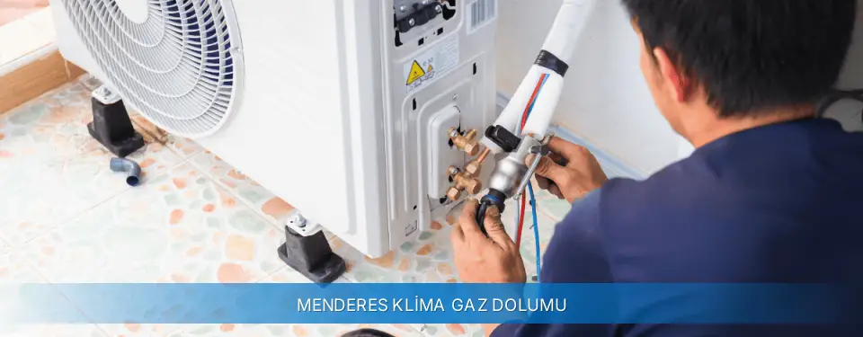 Menderes İlçemi Carrier Klima Gaz Dolumu